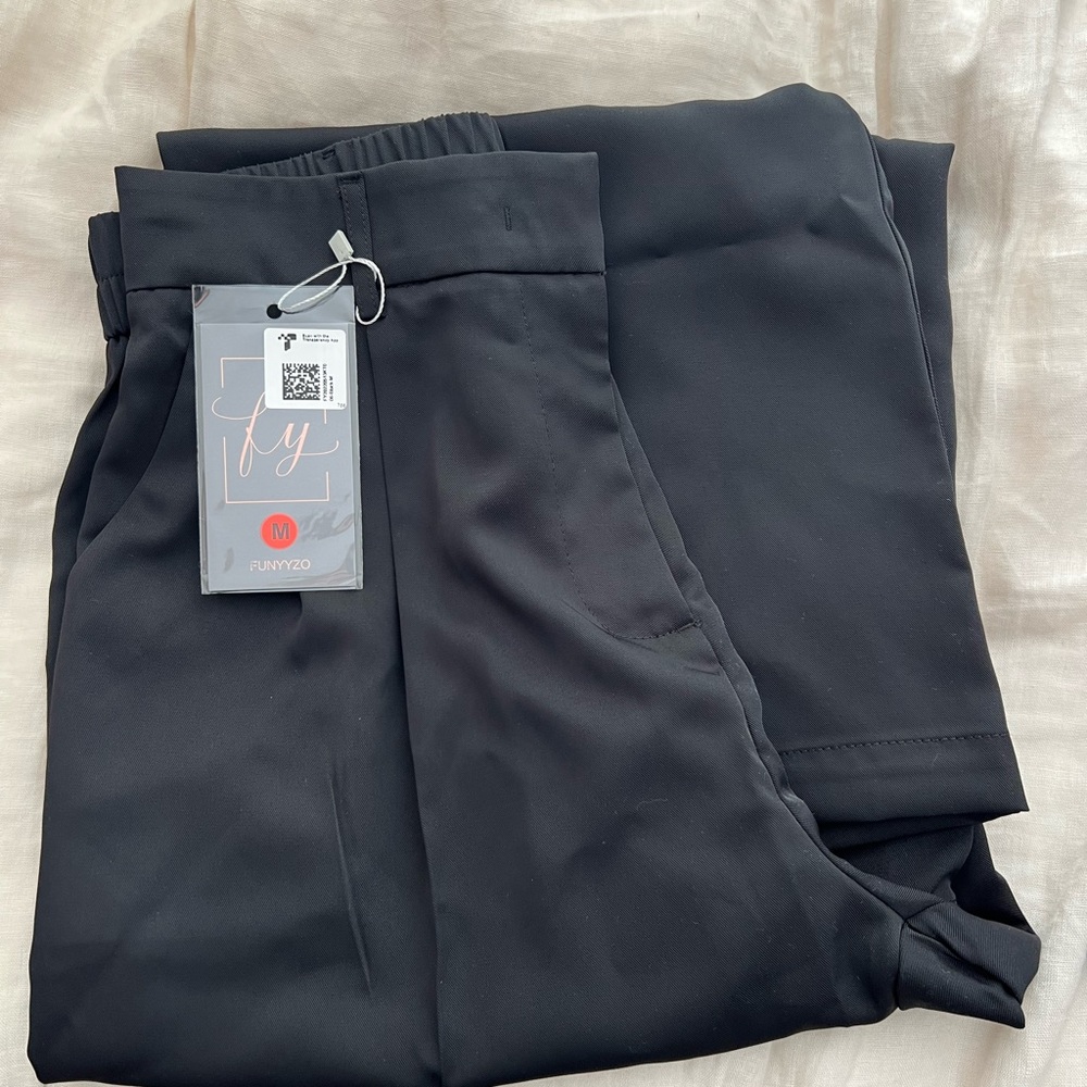 Black Stretch Trousers with Tag